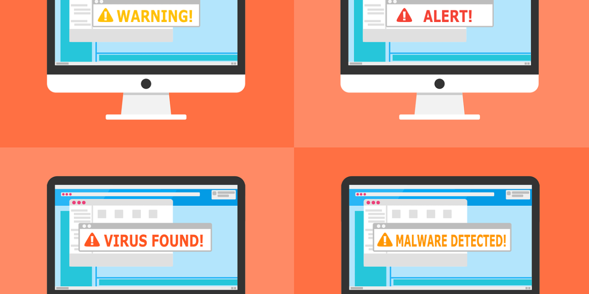 Free warning alert detected vector Supply Chain