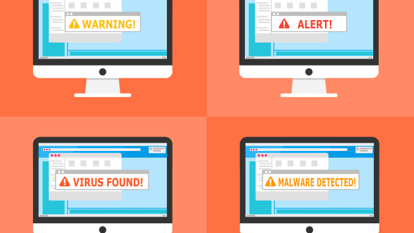 Free warning alert detected vector Supply Chain