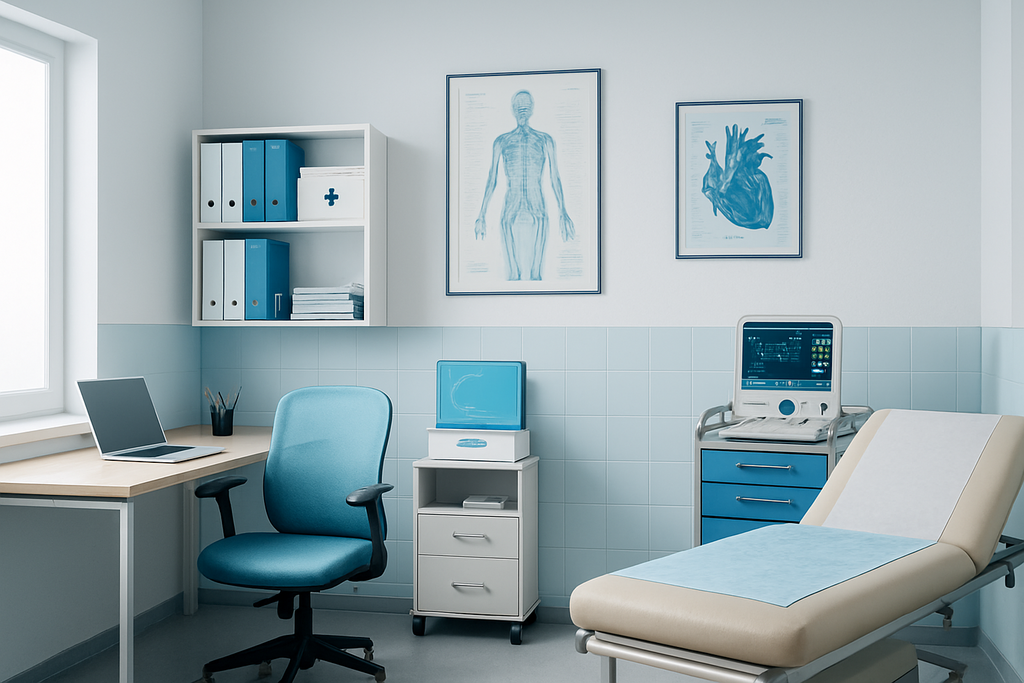 Modern medical office with equipment