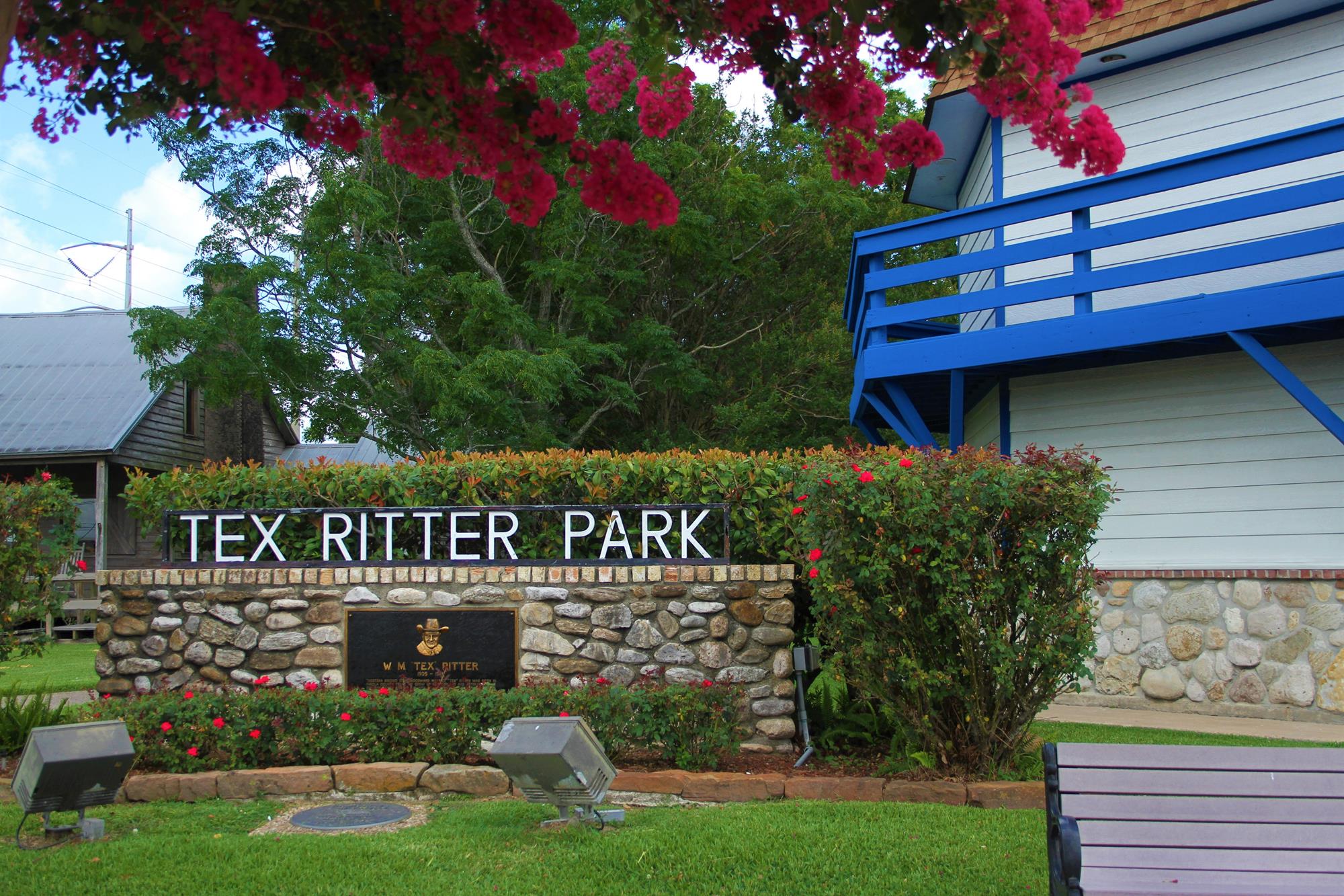 Sign for Tex Ritter Park entrance