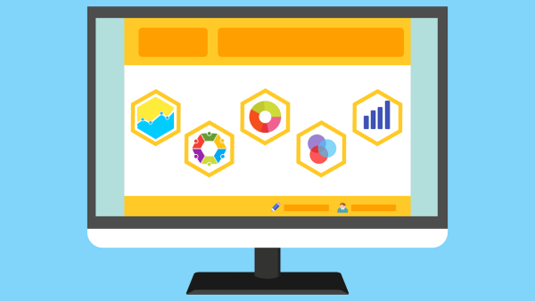 data visualization Free statistic survey website vector