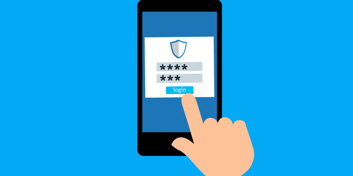 holiday shopping security Free password login sign vector